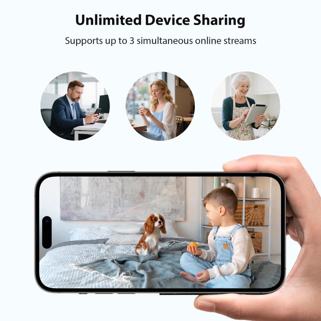 EIOTMART 4G Wireless Security Camera Battery Powered Night Vision Pre Installed 4G SIM Indoor Outdoor