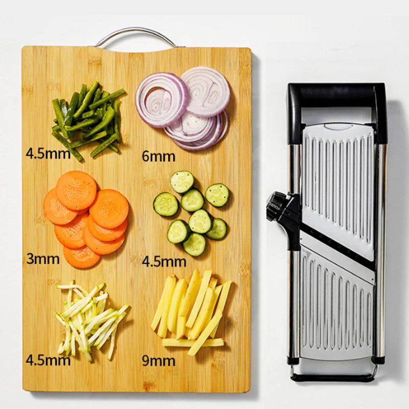 OMESER Adjustable Stainless Steel Vegetable Slicer Cutter For Potatoes TomatoesAndOtherVegetables