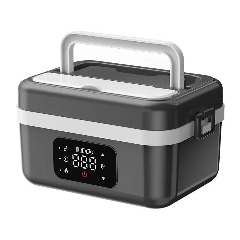Stainless Steel Wireless Heated Lunch Box 60W 8000mAh Battery
