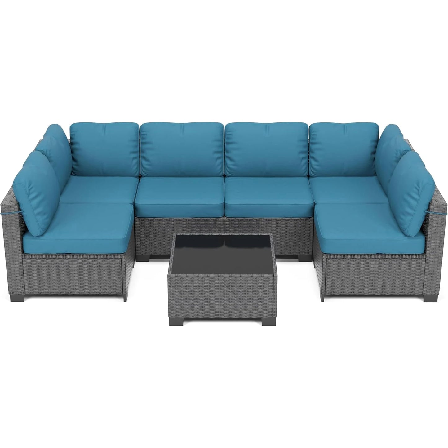 HobbyLane Modular Outdoor Furniture Set PE Rattan Wicker Garden