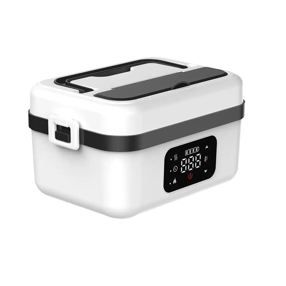 Stainless Steel Wireless Heated Lunch Box 60W 8000mAh Battery