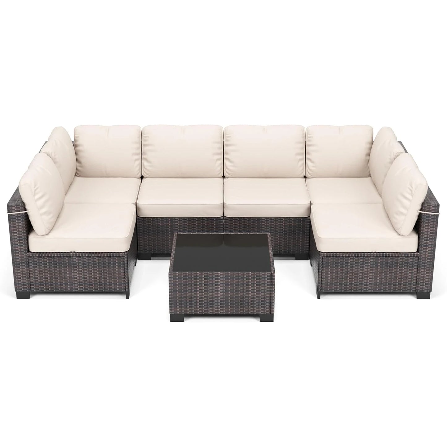 HobbyLane Modular Outdoor Furniture Set PE Rattan Wicker Garden