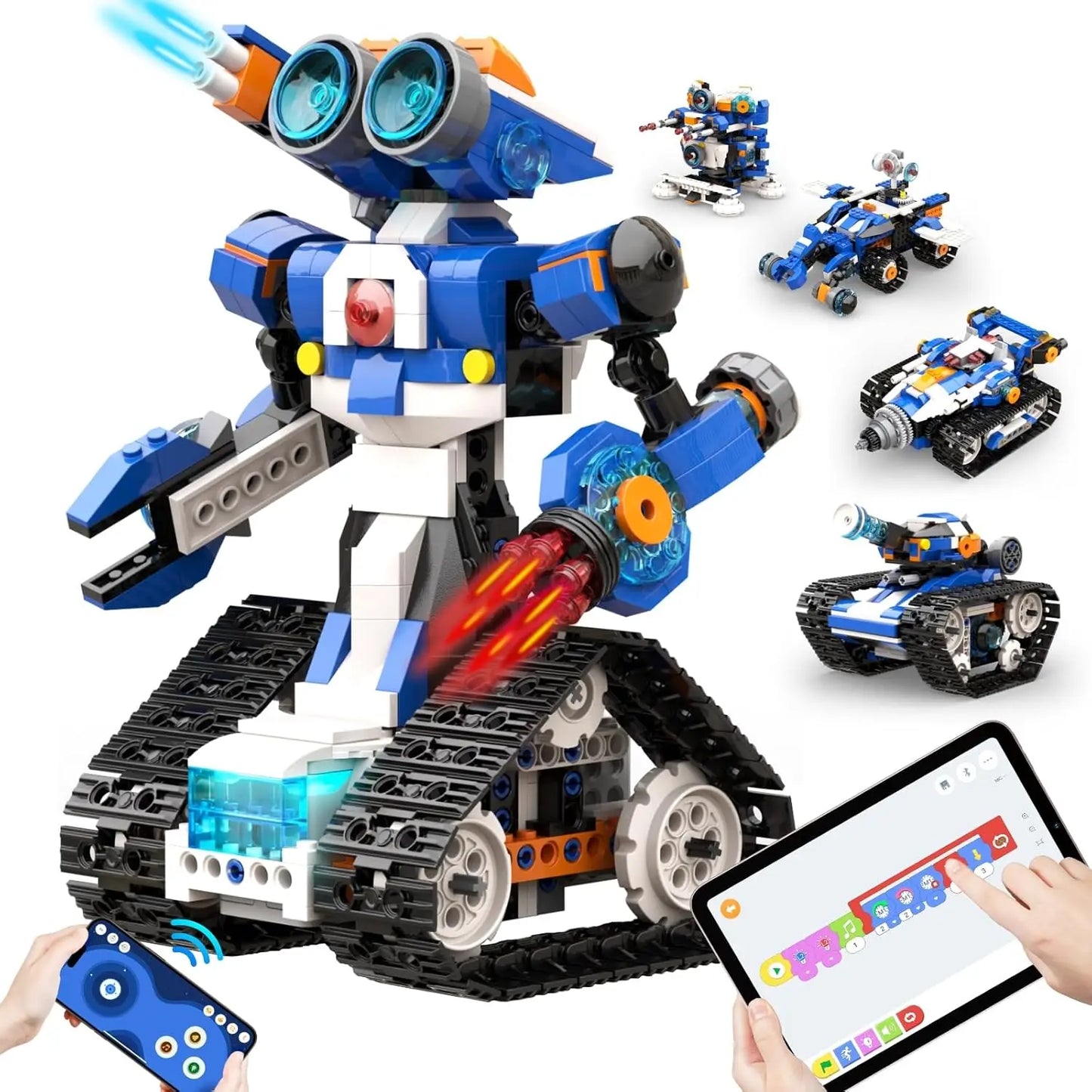 Apitor STEAM Robot Toy Six In One Building Kit Remote Control Coding
