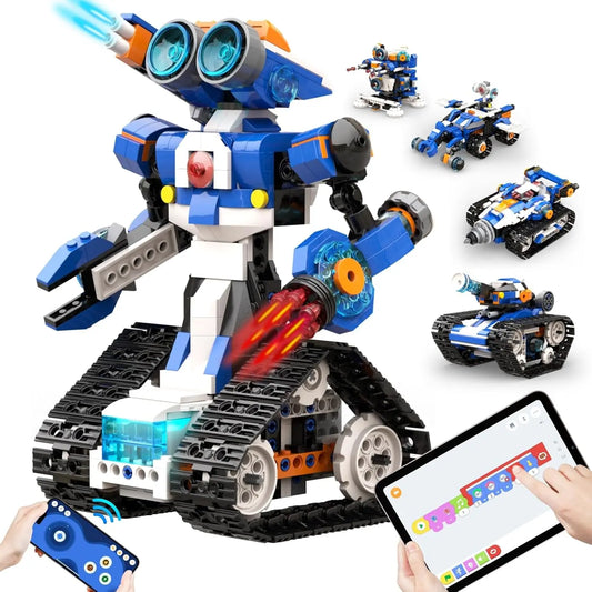 Apitor STEAM Robot Toy Six In One Building Kit Remote Control Coding