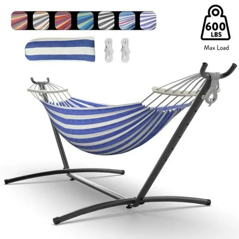 GYROOR Outdoor Adjustable Stand Hammock With 600lb Capacity
