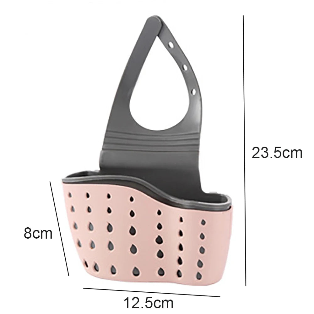 Sink Drain Basket For Kitchen Sponge Holder And Storage Rack