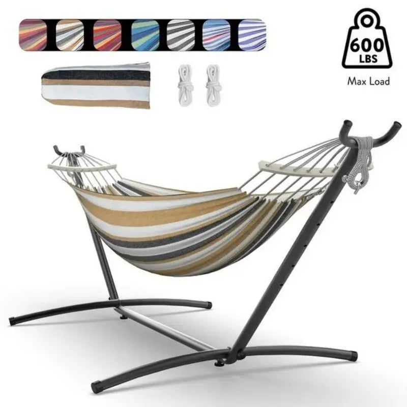GYROOR Outdoor Adjustable Stand Hammock With 600lb Capacity