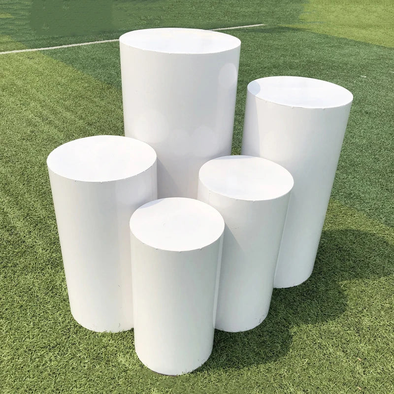 NONECN Round Pedestal Display Cylinders for DIY Wedding Decor