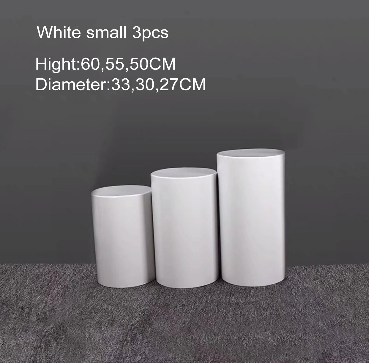 NONECN Round Pedestal Display Cylinders for DIY Wedding Decor