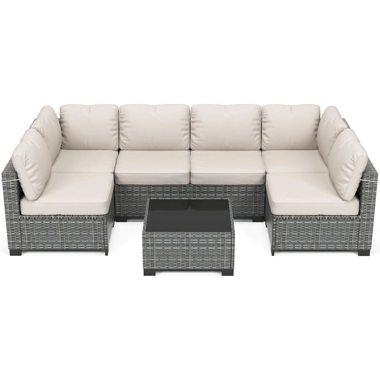 HobbyLane Modular Outdoor Furniture Set PE Rattan Wicker Garden