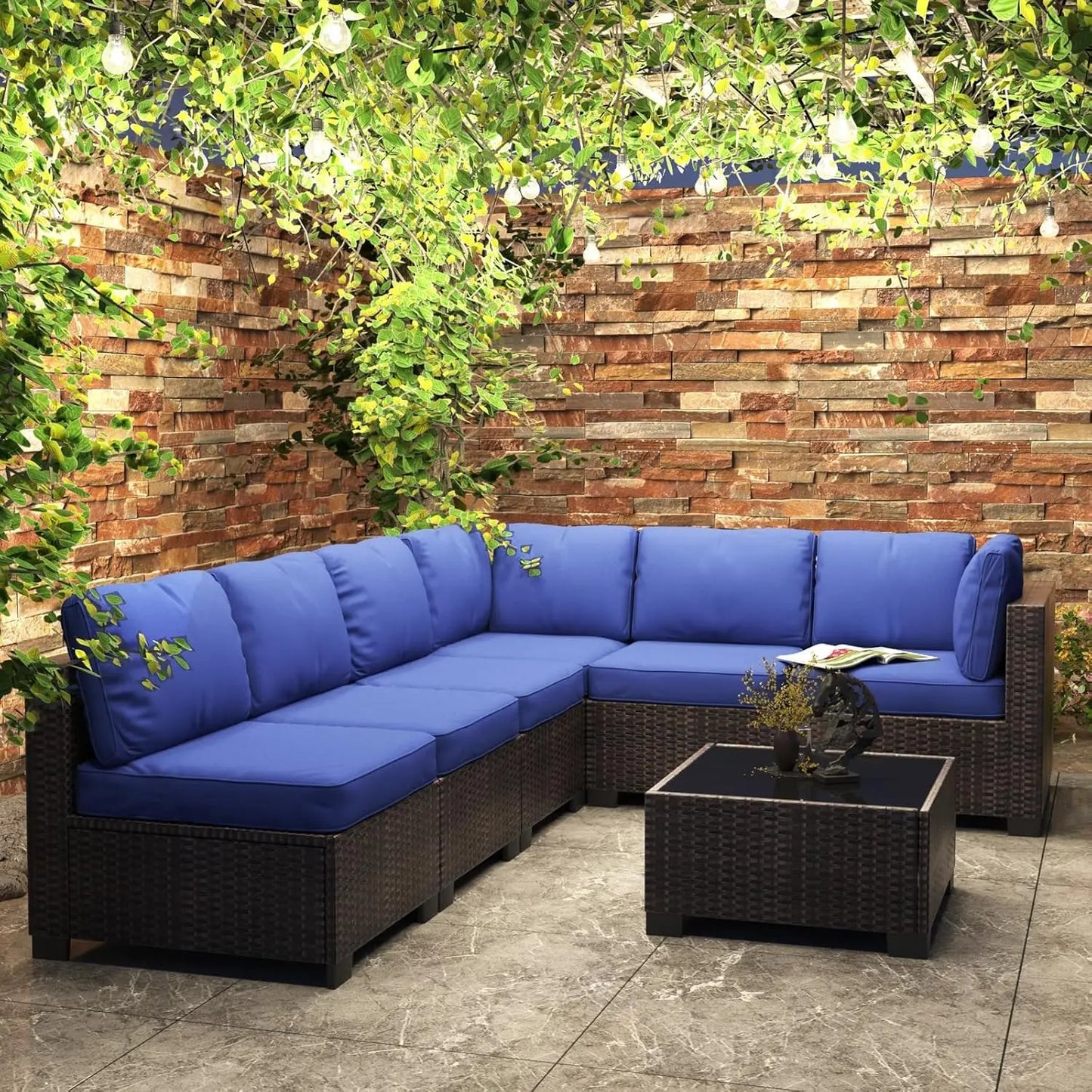 HobbyLane Modular Outdoor Furniture Set PE Rattan Wicker Garden