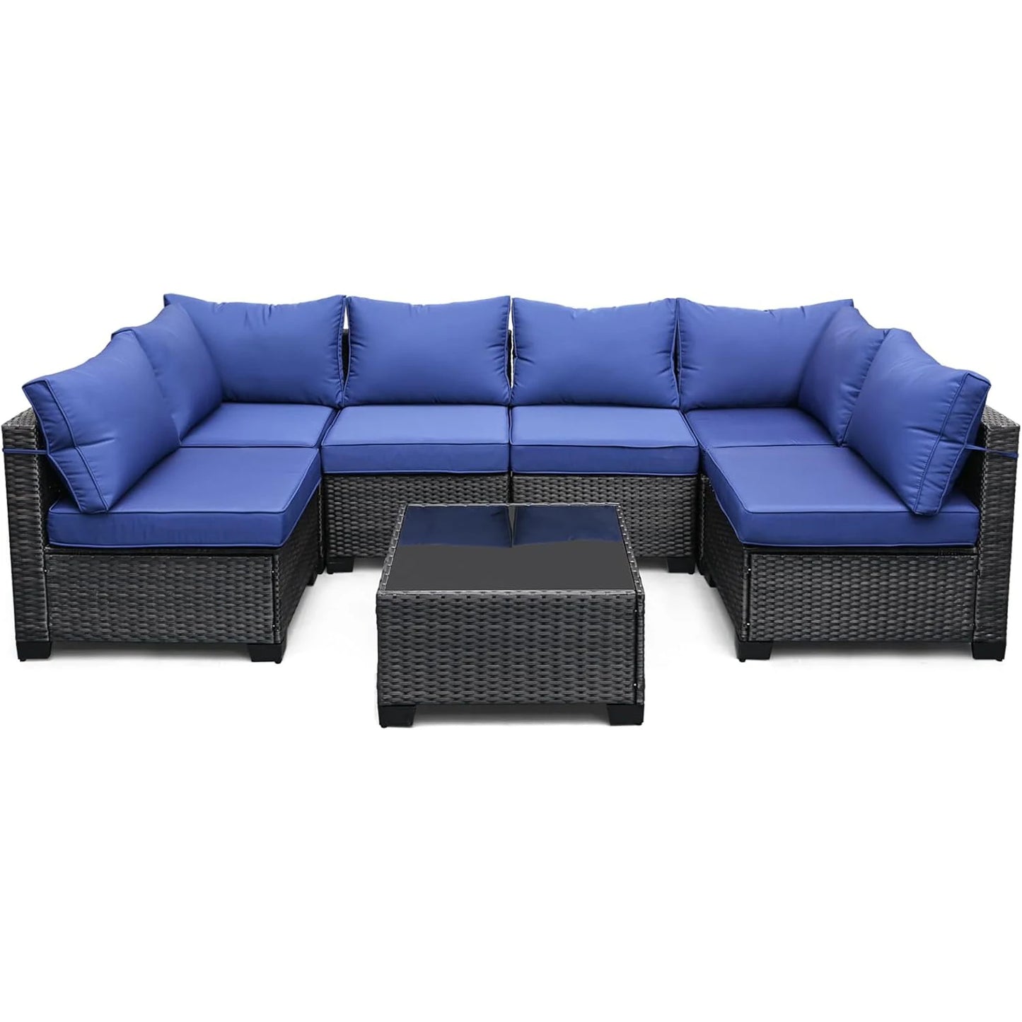 HobbyLane Modular Outdoor Furniture Set PE Rattan Wicker Garden