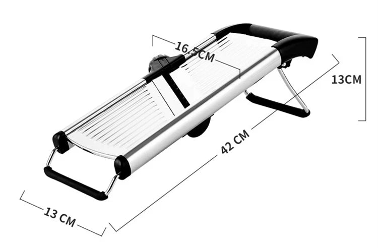 OMESER Adjustable Stainless Steel Vegetable Slicer Cutter For Potatoes TomatoesAndOtherVegetables